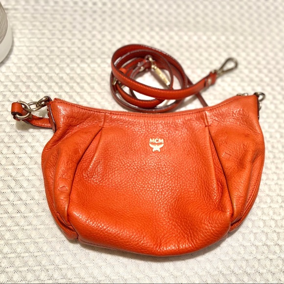 MCM Orange Small 2-way Bag - Picture 13 of 15